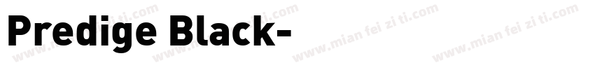 Predige Black字体转换
